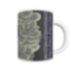 Purple Crown Flower with Lei's on Black - Mug
