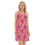 Thumbnail: Pink Plumeria - Women's O-neck Cami Dress Front View