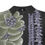Thumbnail: Purple Crown Flower with Lei's on Black - Men's Silk Short-Sleeved Shirt