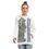 Thumbnail: Purple Crown Flower with Lei White - Women's Hoodie With Double Hood