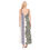 Thumbnail: Purple Crown Flower with Lei's on White - Women's Sling Dress