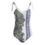 Thumbnail: Purple Crown Flower with Lei's on White - Women's Tie Shoulder Onepiece Swimsuit