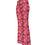 Thumbnail: Pink Plumeria - Women's Skinny Flare Pants