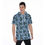 Thumbnail: Blue Black and Green Honu -  Men's Short Sleeve Hoodie T-Shirt