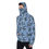 Thumbnail: Blue Black and Green Honu - Men's Pullover Hoodie With Mask
