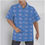 Thumbnail: Tahitian Gardenia Blue - Men's Hawaiian Shirt With Button Closure