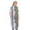 Thumbnail: Purple Crown Flower with Lei White - Women's Short Sleeve Cardigan