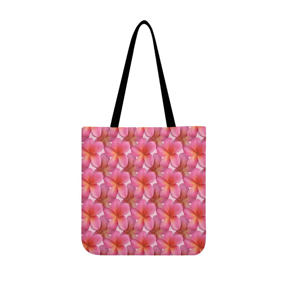 Pink Plumeria - Cloth Tote Bags