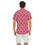Thumbnail: Pink Plumeria - Men's Deep V-neck Short Sleeve shirt