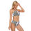 Thumbnail: Purple Crown Flower with Lei's on White -Women's Cami Keyhole two-piece Swimsuit