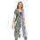 Thumbnail: Purple Crown Flower with Lei White - Women's Short Sleeve Cardigan
