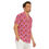 Thumbnail: Pink Plumeria - Men's Deep V-neck Short Sleeve shirt