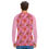 Thumbnail: Pink Plumeria - Men's Long Sleeve T-shirt With Raglan Sleeve