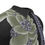 Thumbnail: Purple Crown Flower with Lei's on Black - Men's Silk Short-Sleeved Shirt