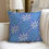 Thumbnail: Tahitian Gardenia Blue - Couch pillow with pillow Inserts