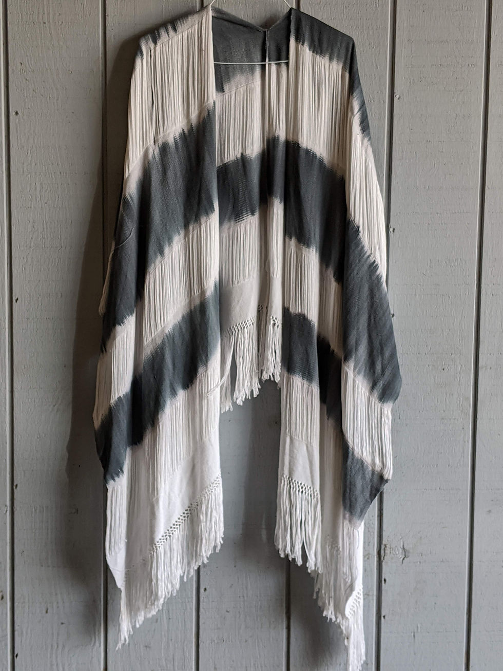 Thumbnail: Macana cotton poncho - natural  fruit dyes