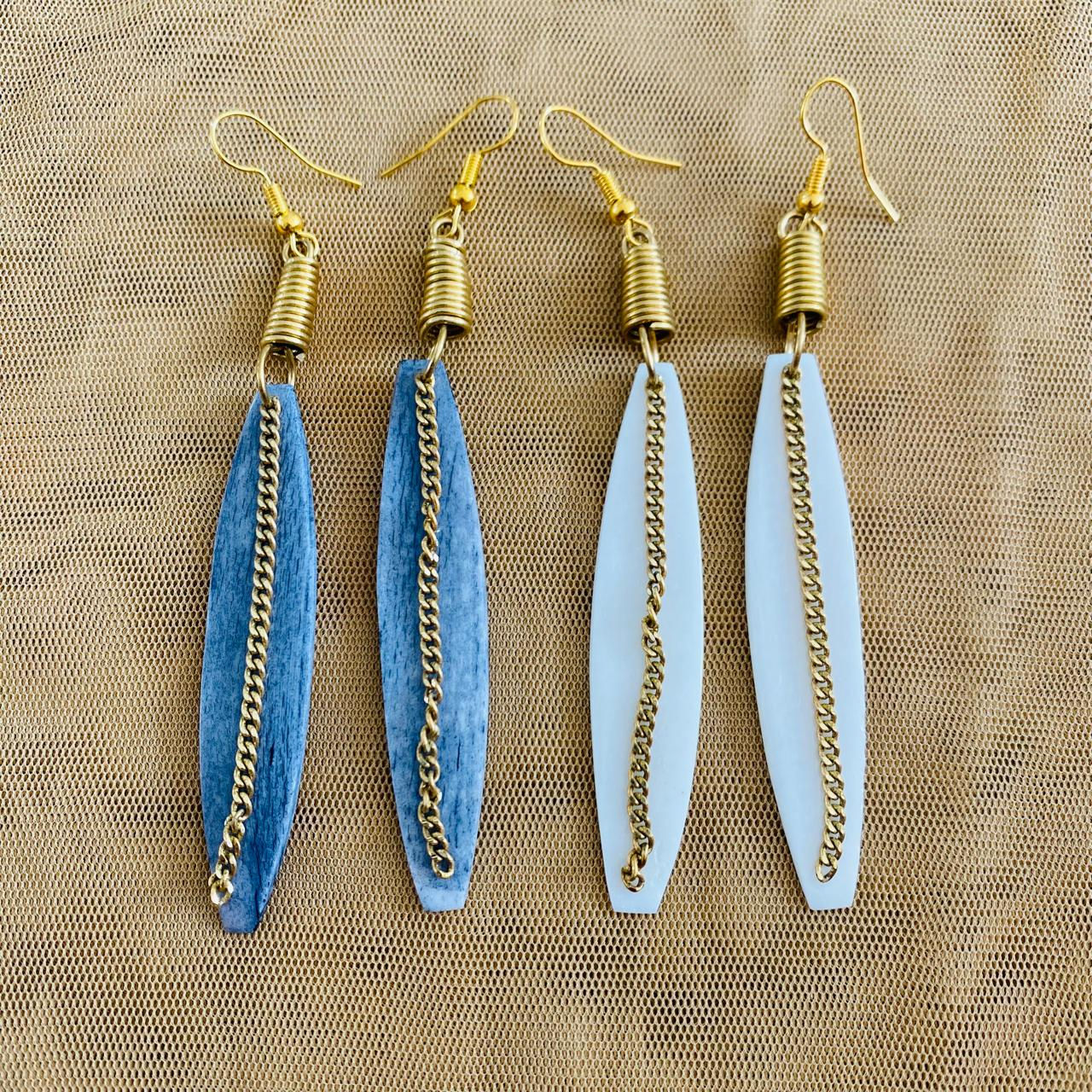 Handmade Chain Drop Earrings