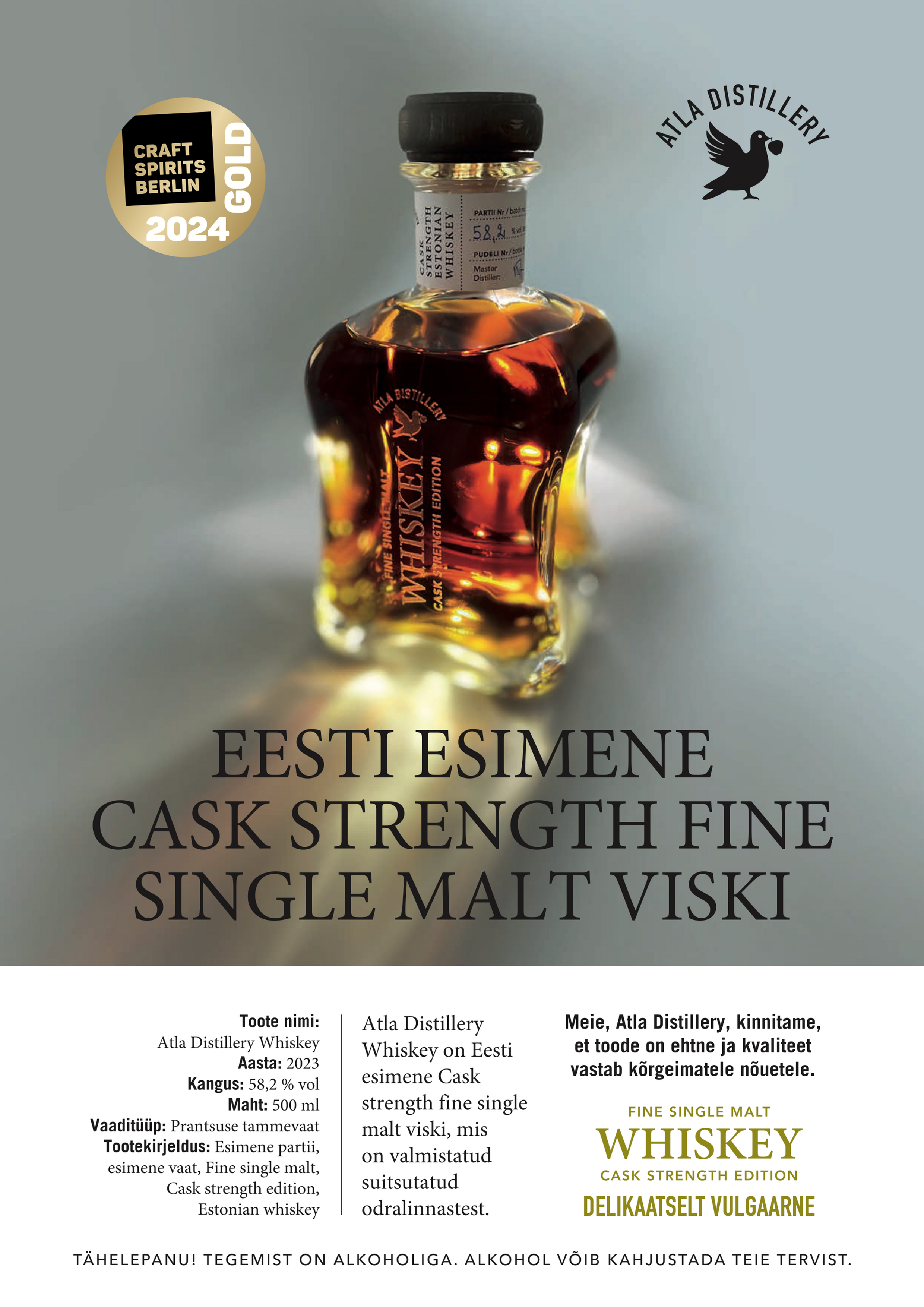 ATLA Whiskey 58,2 % vol 50cl