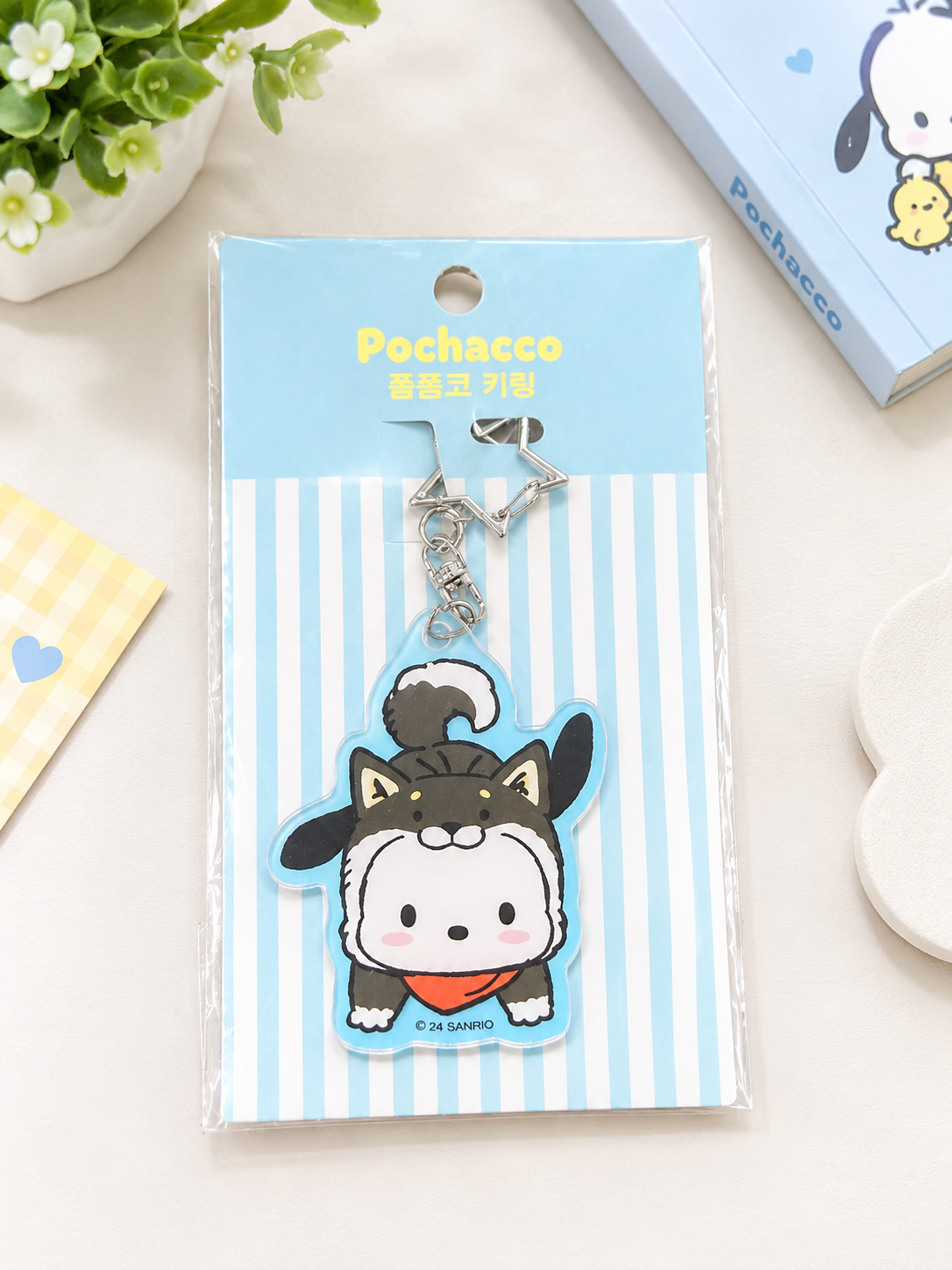 Character Acrylic Keychain for Bags, Backpacks (Pochacco)