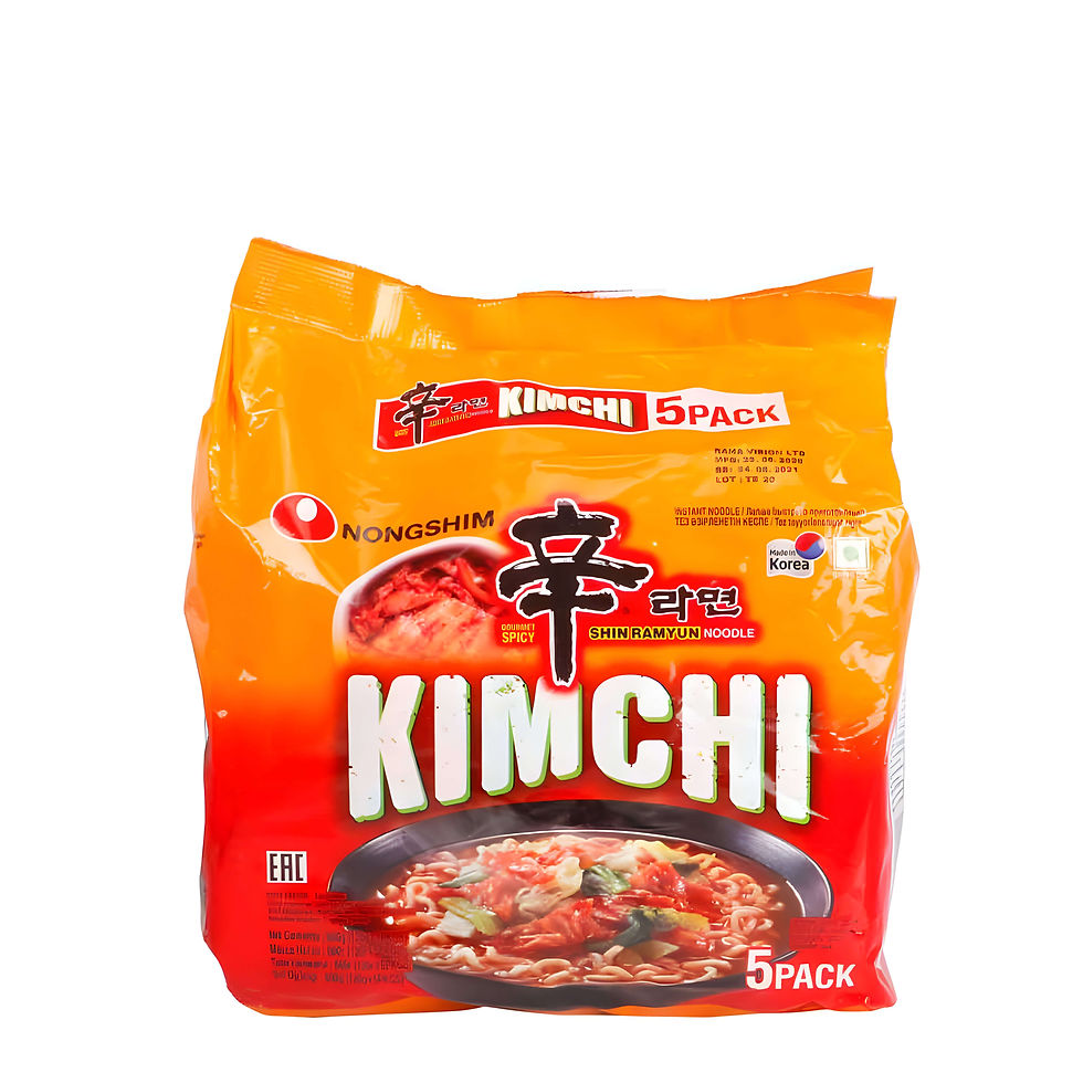 Savor the fiery essence of Korea with Nongshim Korean Style Spicy Shin Ramyun. Indulge in soft, chewy noodles infused with th