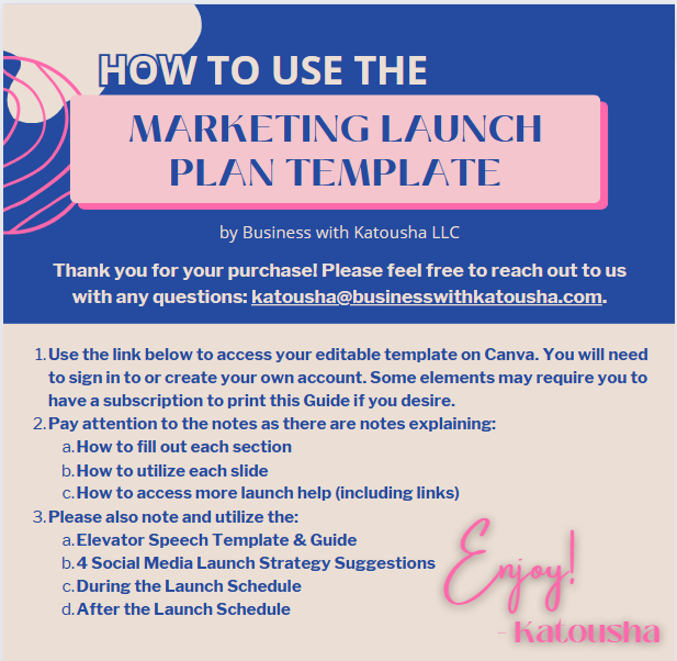 Marketing Launch Plan Template