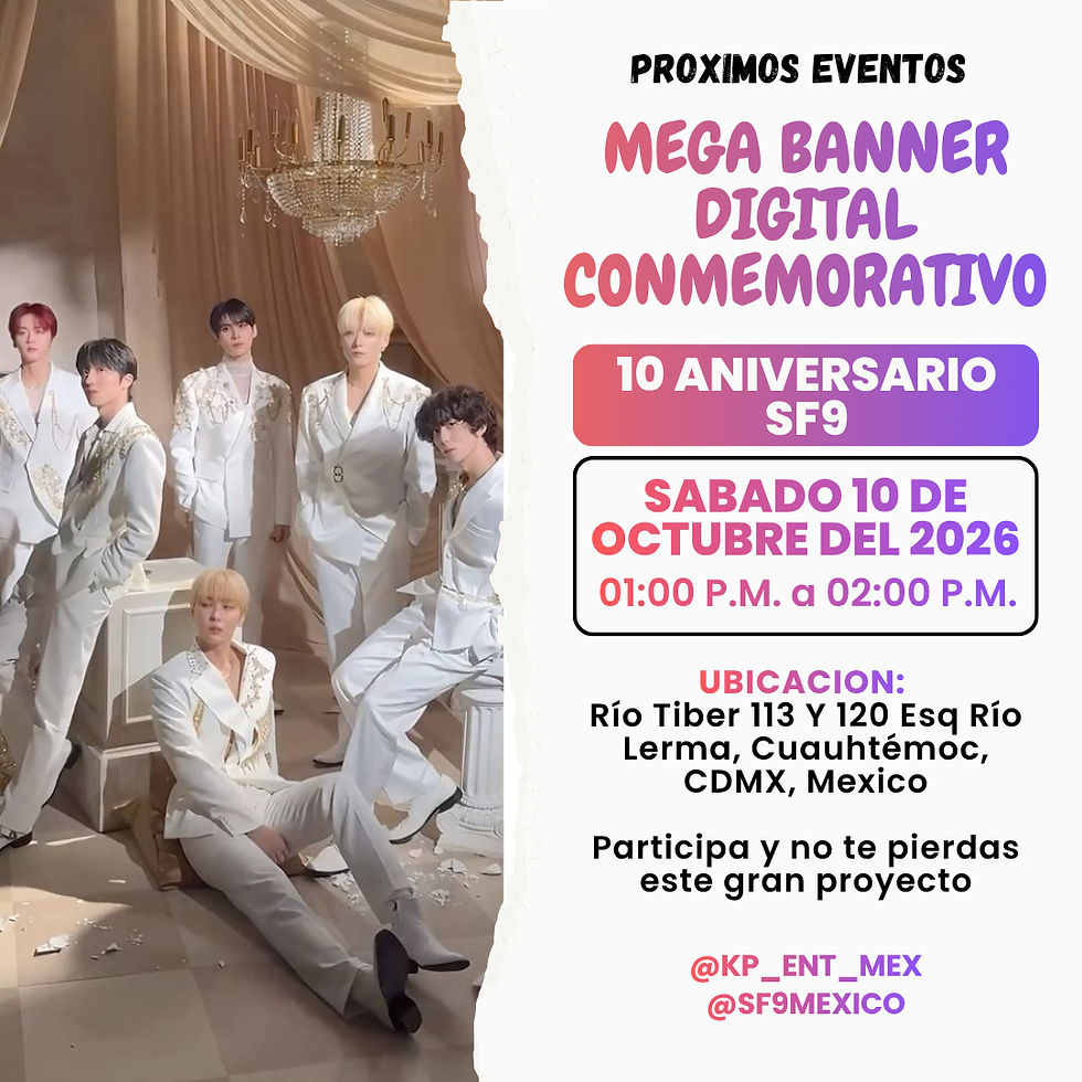 MEGA BANNER DIGITAL 10 ANIVERSARIO SF9, 2026.