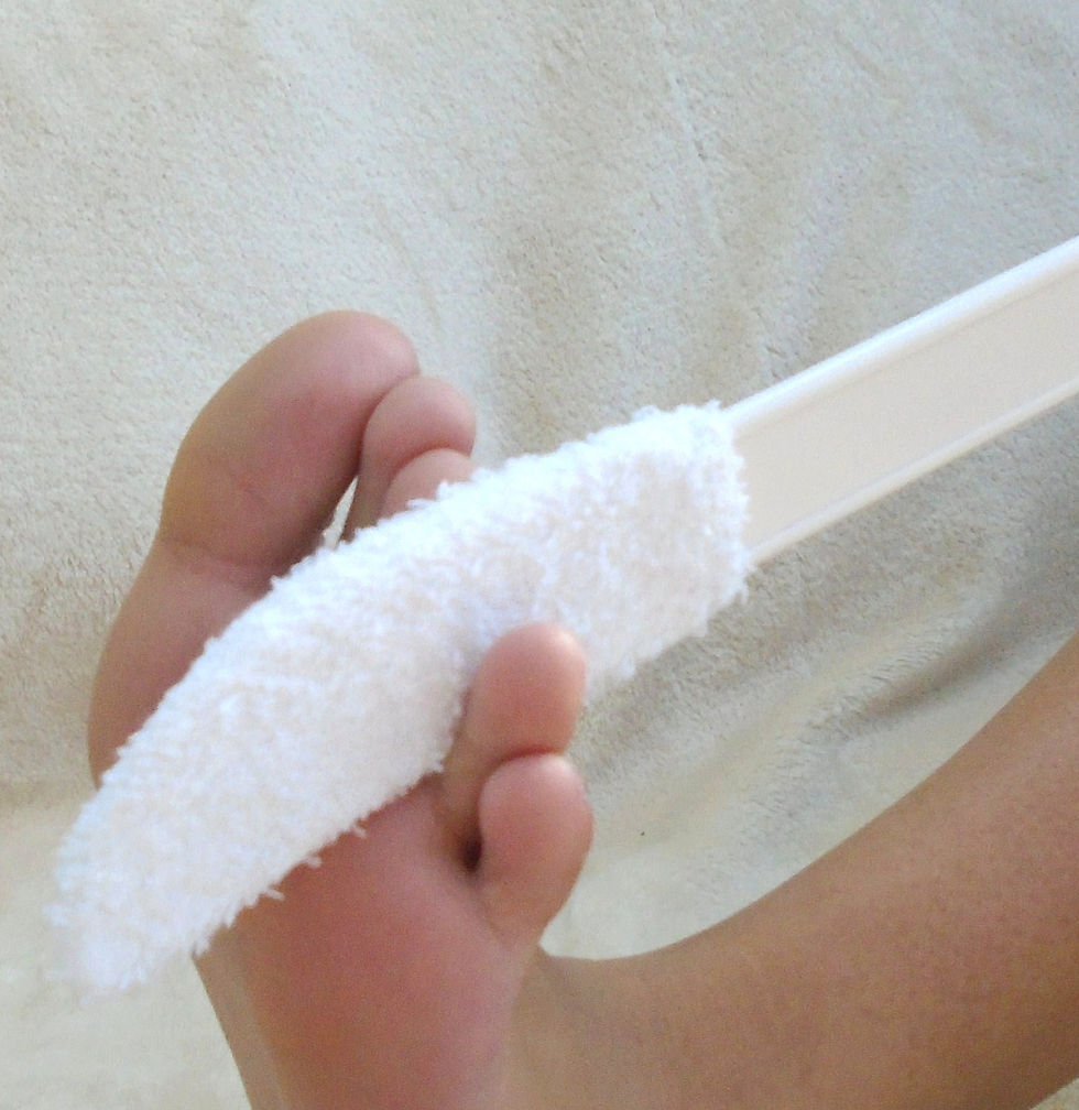 Photo Toe Towel sur Amazon .