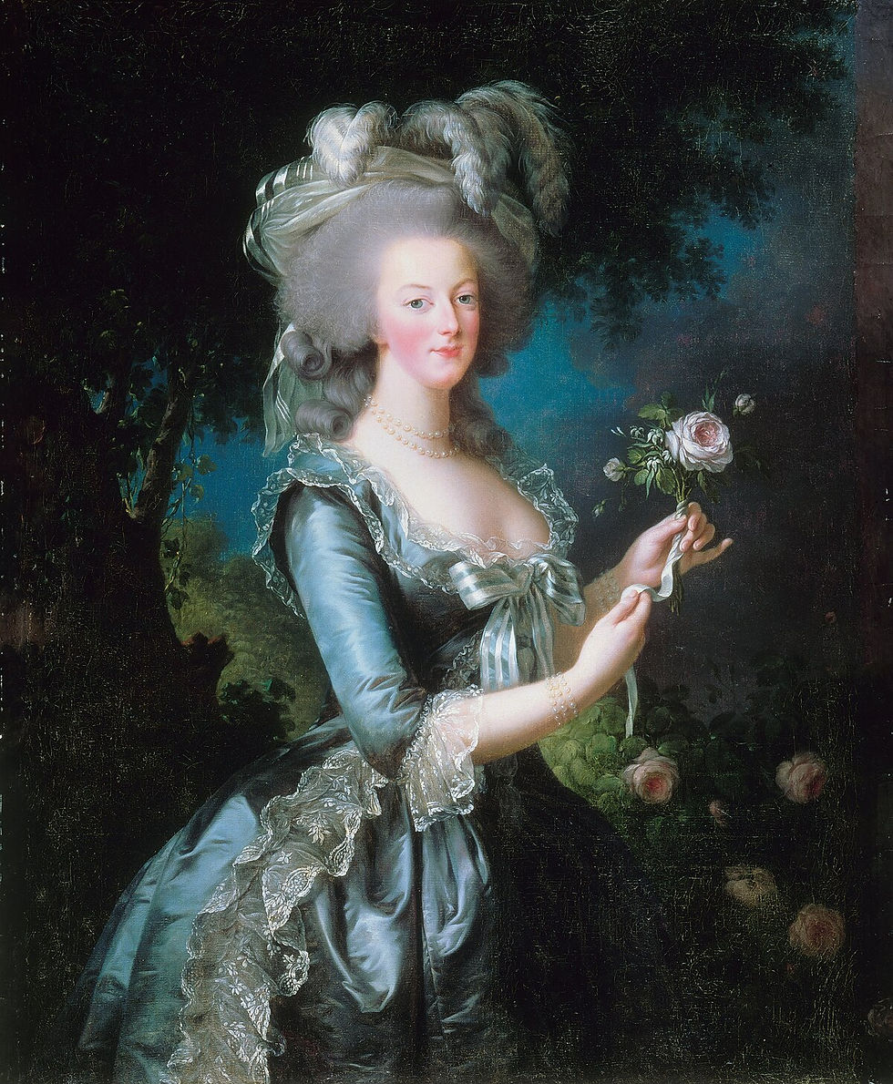 «Marie-Antoinette à la rose» par Elisabeth Vigée Le Brun (Versailles, musée du Château)