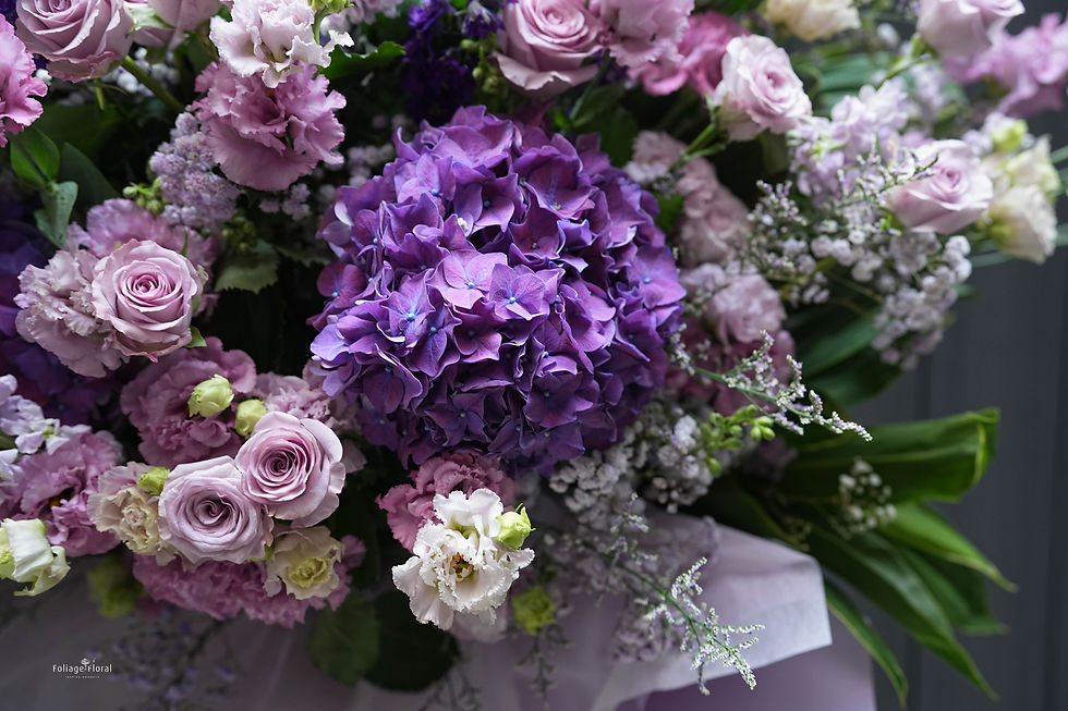 縮圖：開張鮮花籃 - Grand Opening Flower - Violet Tone