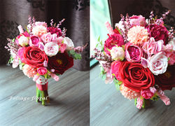 紅色系列_絲花球04