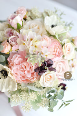 白綠色系列_絲花球49