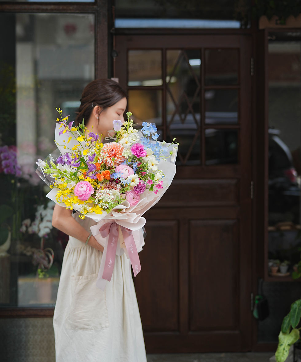 Lesson for Hand-tied Bouquet & Packaging 盛夏花束及包裝課