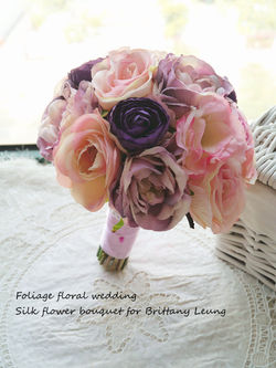 粉色系列_絲花球048