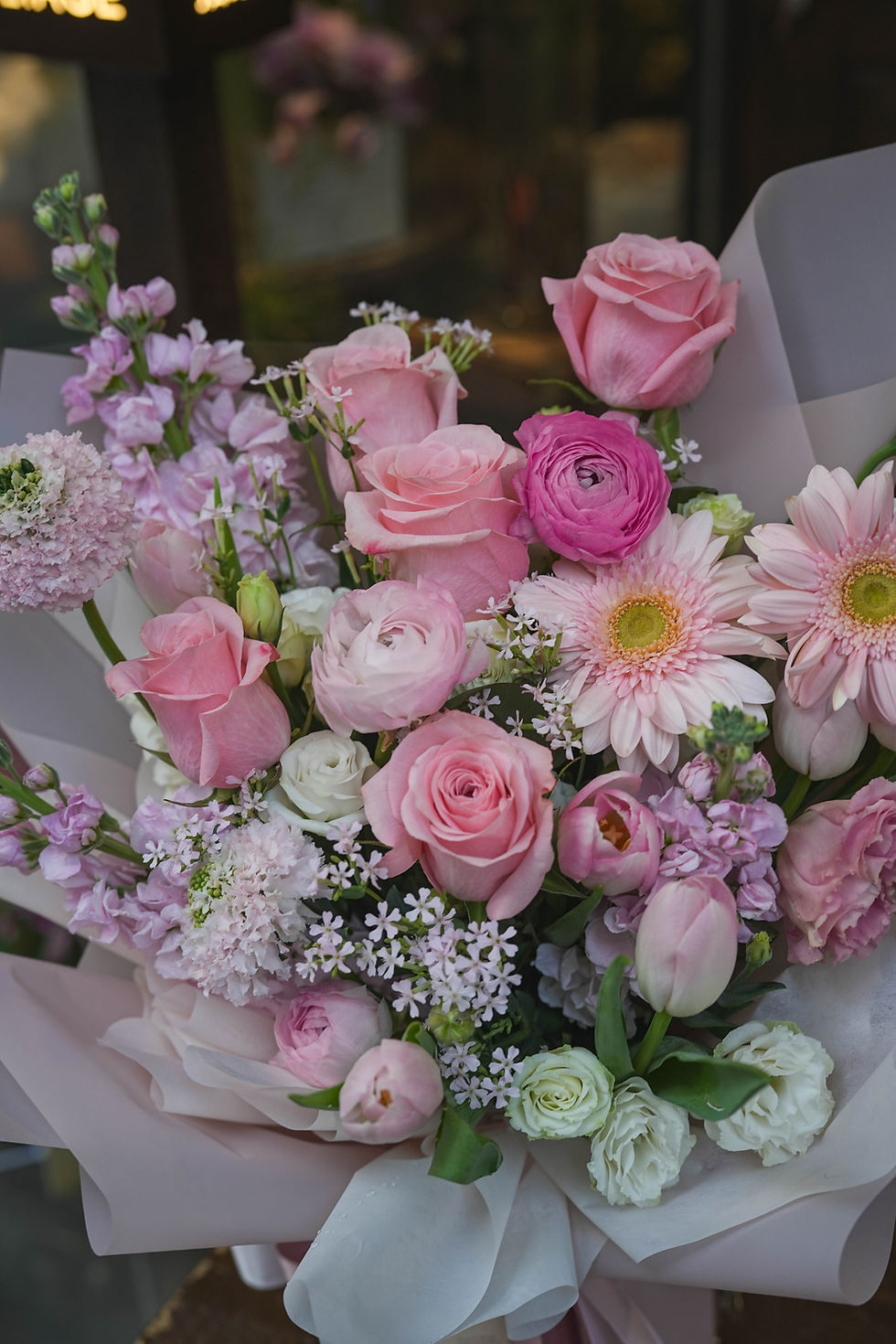 縮圖：Hermosa Roses w/Gerbera｜Flower Bouquet