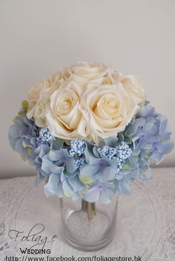藍色系列_絲花球13