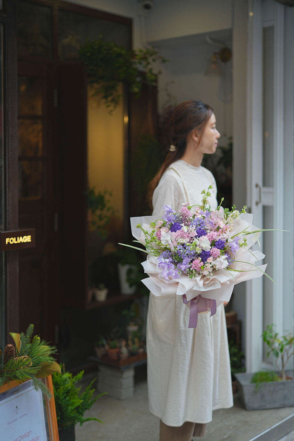 縮圖：Sweet Peas Mixed Hyacinths ｜Flower Bouquet