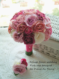 粉色系列_絲花球039