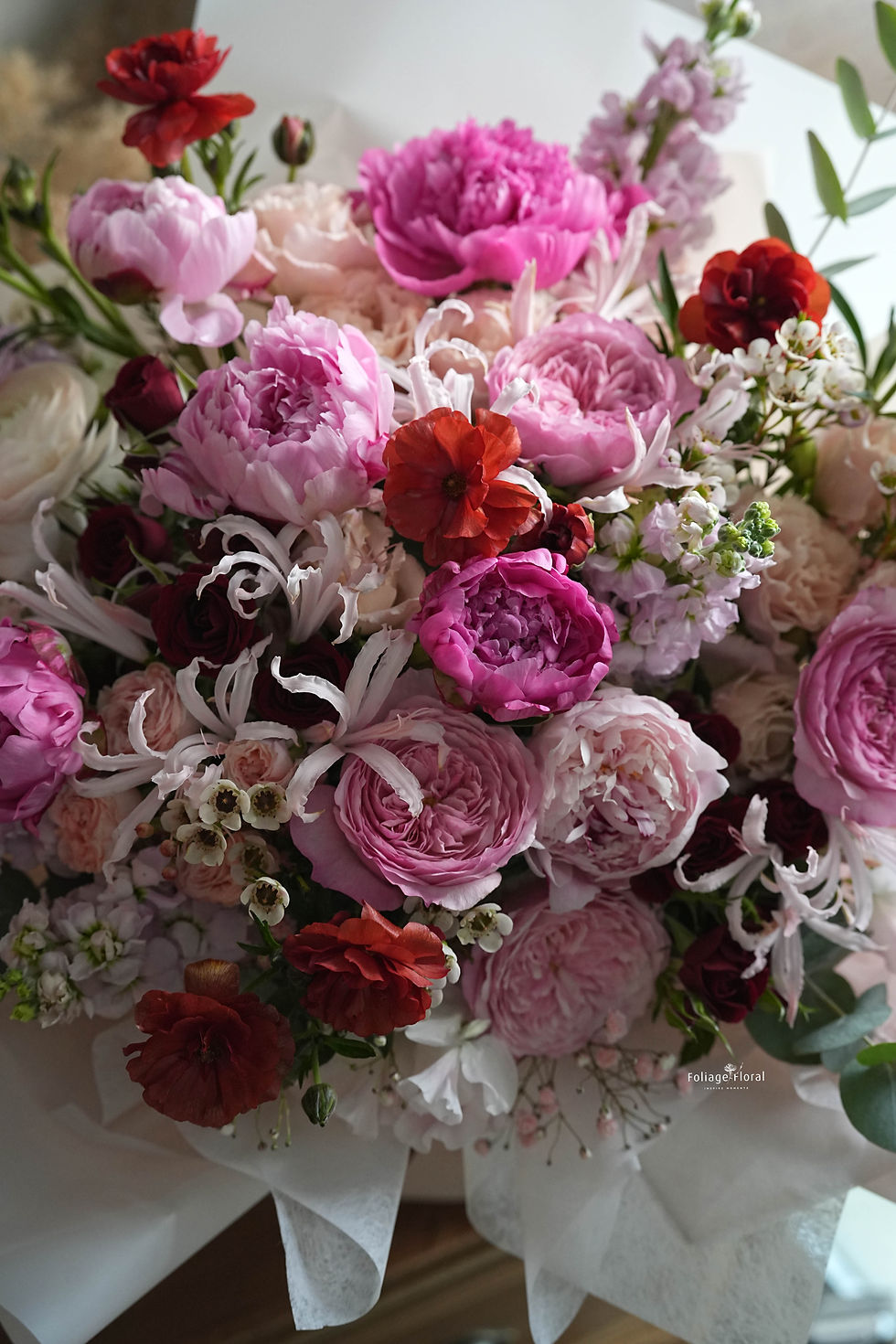 縮圖：Garden Roses with Peony｜Flower Bouquet