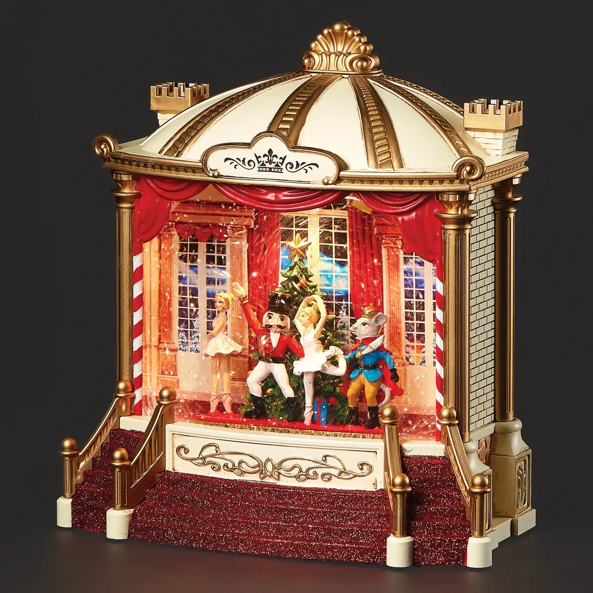 Confetti Lites™ Lighted Musical Swirl Nutcracker Stage