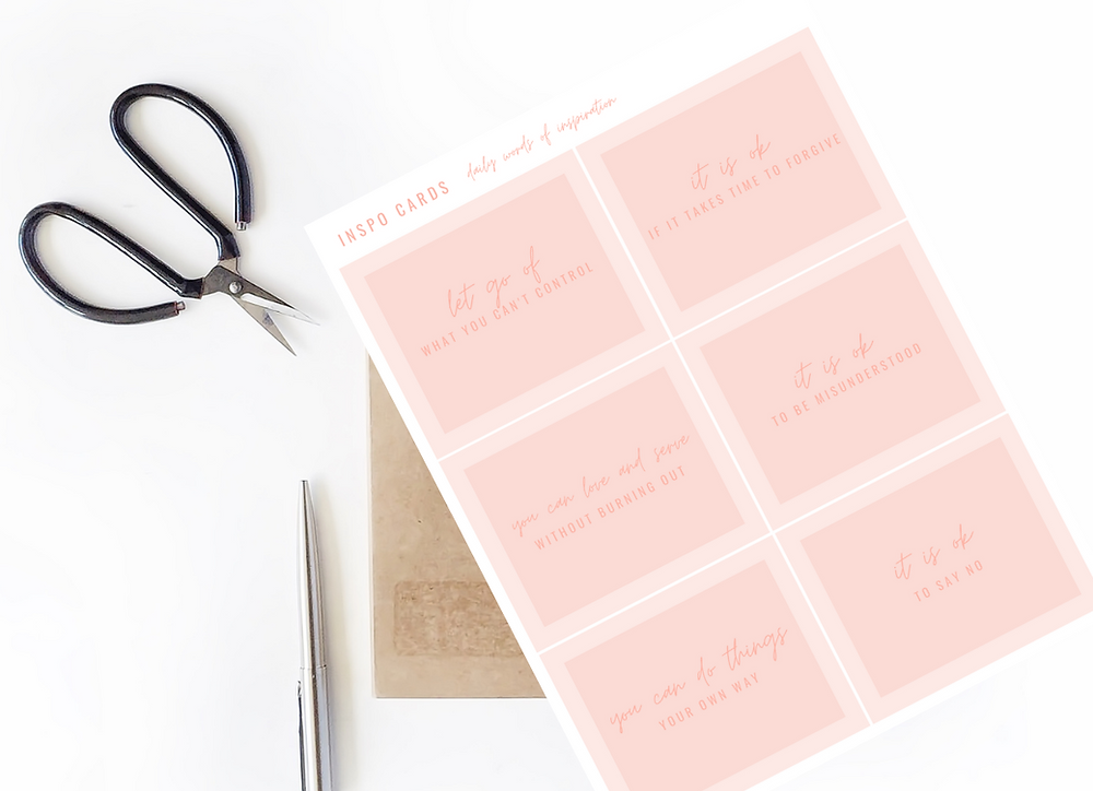 Printable Inspo Cards: Daily Words of Inspiration