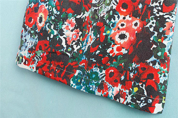 Krāsaina kleita ar ziedu printu [ID 460]