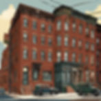 A 1930s Brooklyn apartment building.