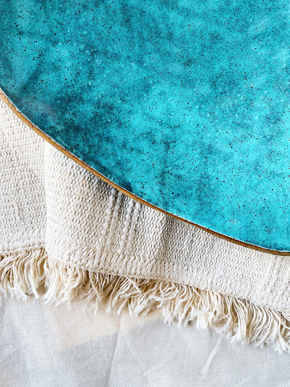 Thumbnail: raised serving basin in turquoise
