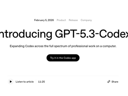 OpenAI、「GPT-5.3 Codex」発表 エージェント型コーディングAIへ