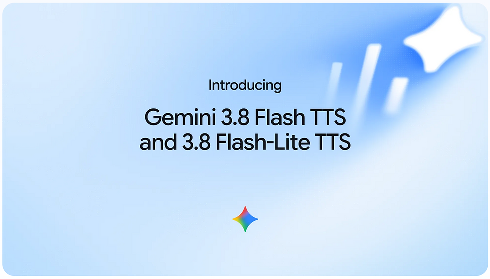 Google、Gemini 3.8にTTS 2モデル AIが声の演技まで自然言語で制御