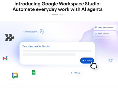 Google、ノーコードAI「Workspace Studio」を正式公開