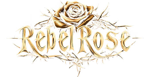 Rebel Rose Banner Full Logo gold