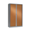 Miniature : Armoire à Rideaux Hauteur 200cm Bicolore