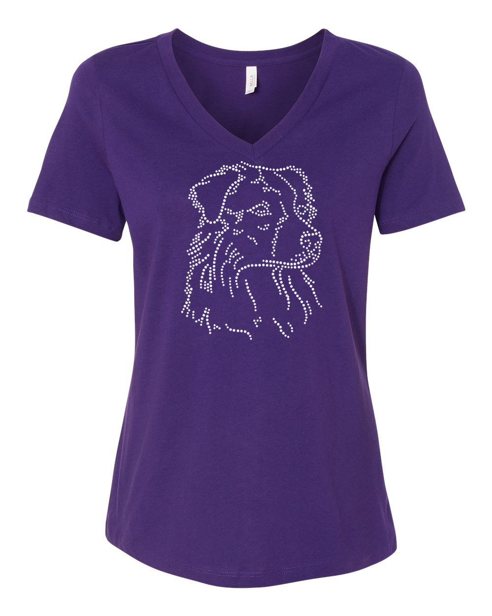 Australian Shepherd Portrait Bling Shirt