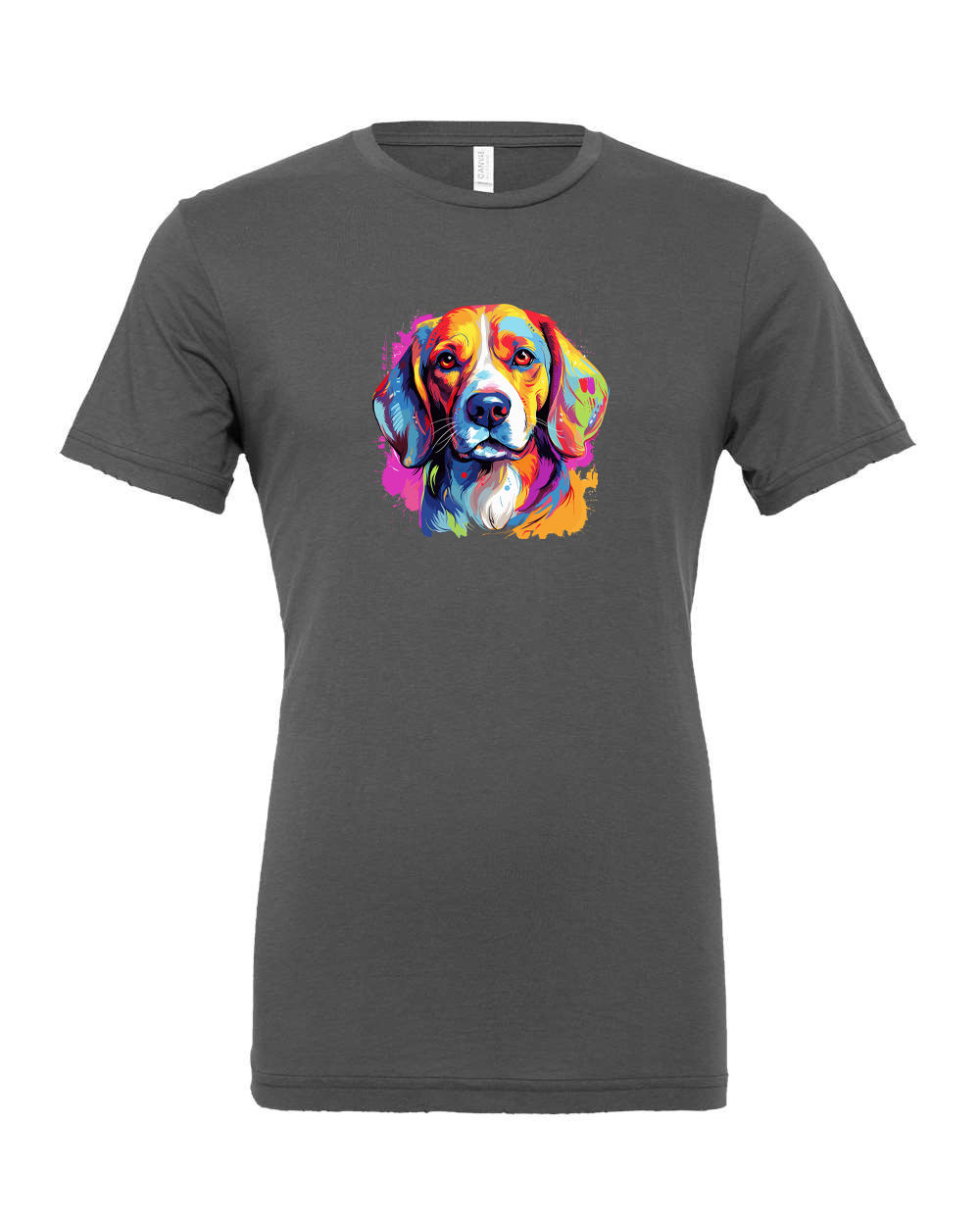 Colorful Beagle face Unisex Graphic Tee